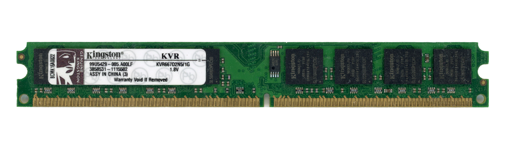 KINGSTON 1 Go DDR2 PC2-5300 667 MHz KVR667D2N5/1G 99U5429-005.A00LF Non-ECC