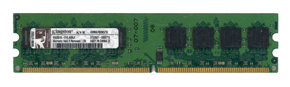 KINGSTON 1 Go DDR2 PC2-5300 667 MHz KVR667D2N5/1G 99U5316-010.A00LF Non-ECC