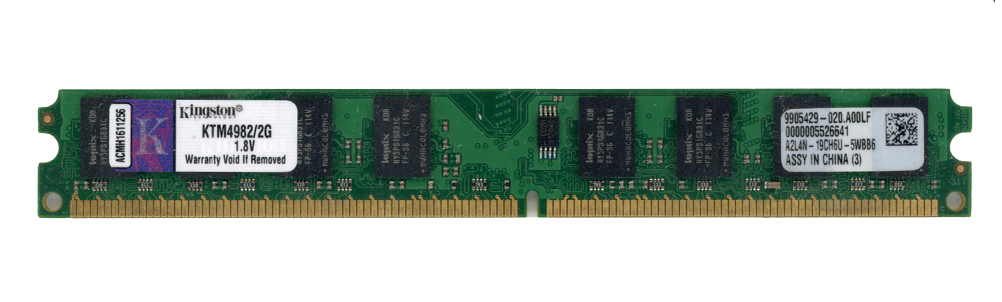 KINGSTON 2 Go DDR2 PC2-5300U 667 MHz KTM4982/2G 9905429-020.A00LF Non-ECC