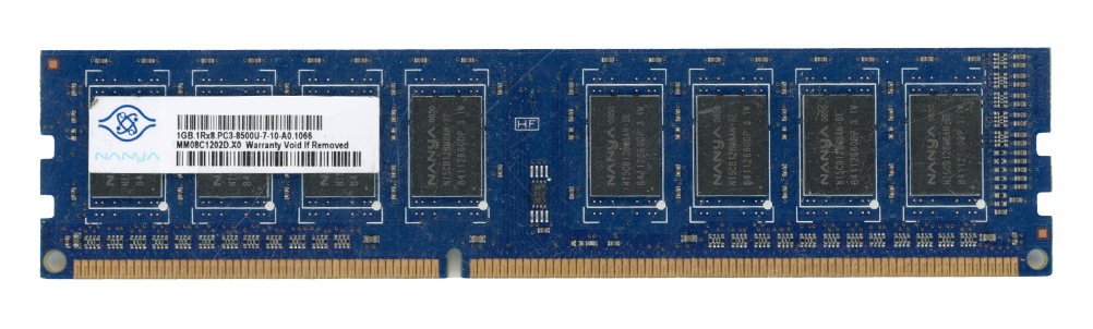 NANYA 1 Go DDR3 1066 MHz PC3-8500U Non-ECC
