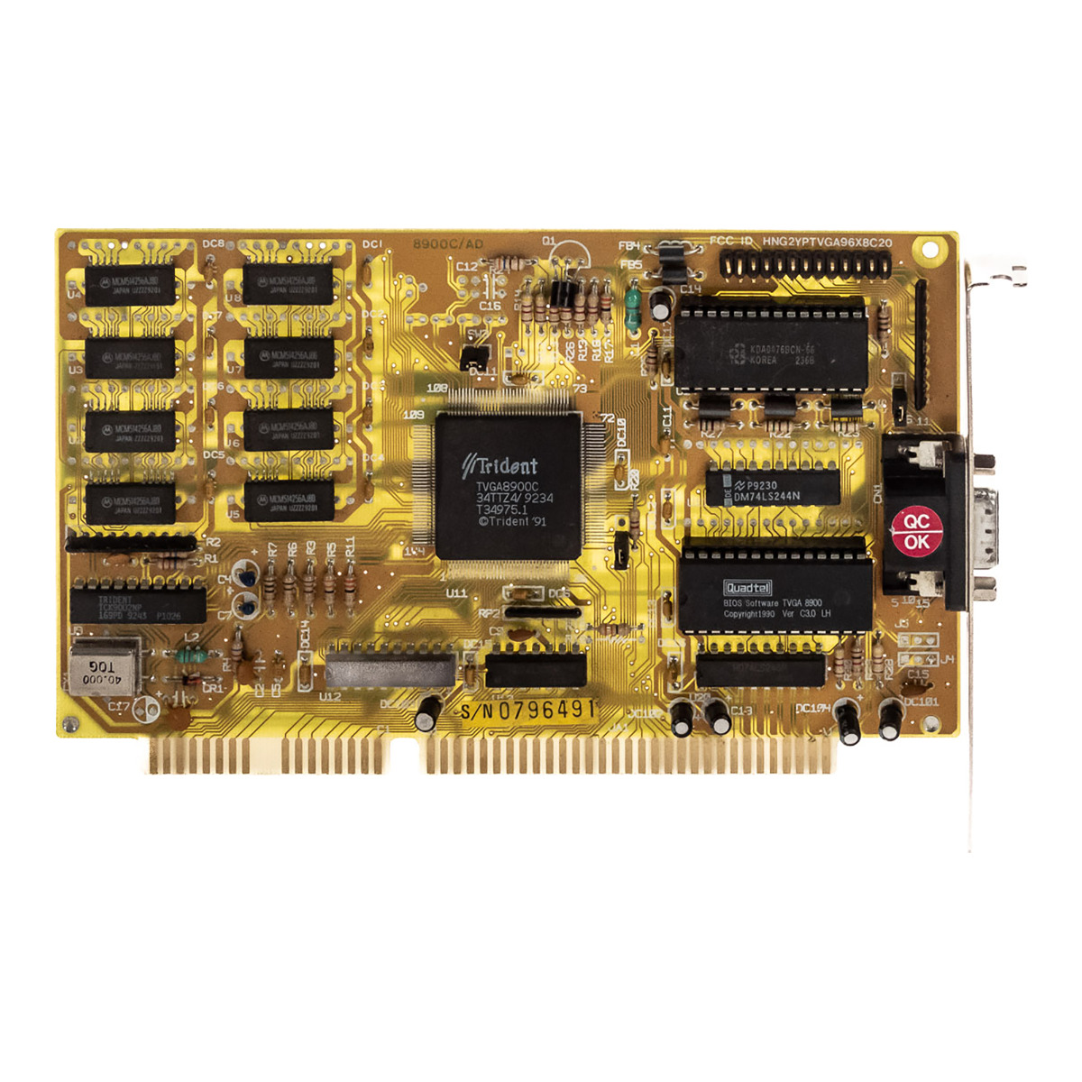 TRIDENT TVGA8800BR 512 Ko DRAM FPM ISA