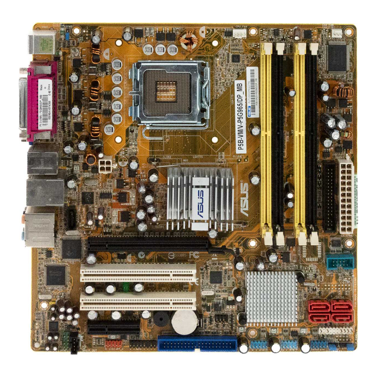 ASUS P5B-VM/V-P5G965/DP_MB SOCKET LGA775 DDR2 PCIe PCI SATA IDE mATX
