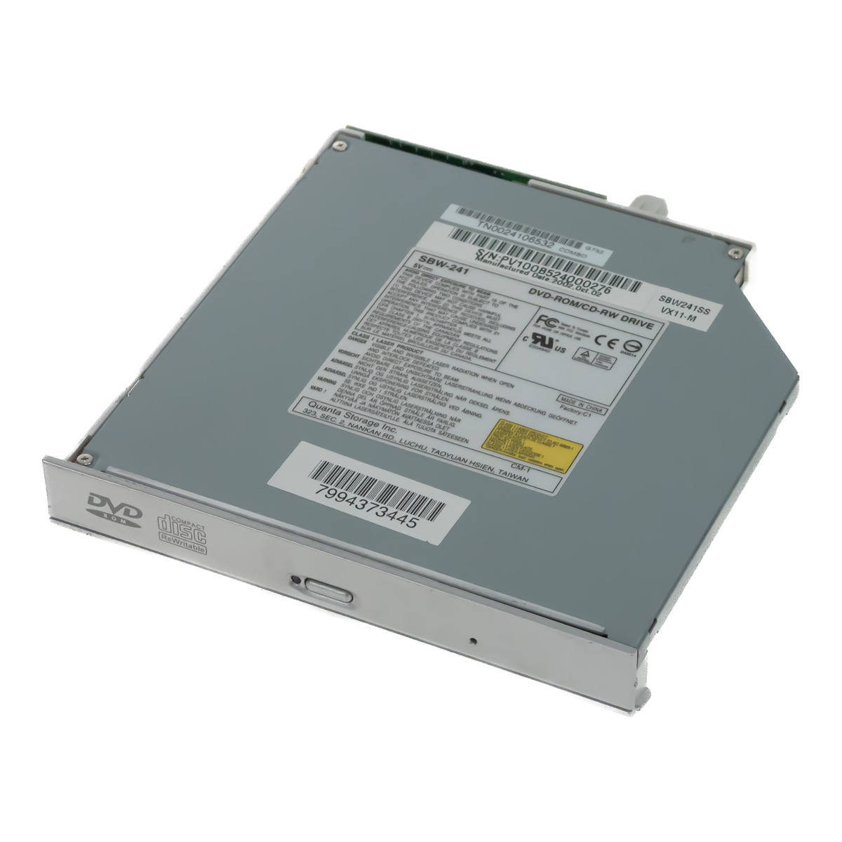 QUANTA SBW-241 VX11-M DVD-ROM/CD-RW COMBO DRIVE IDE SLIM