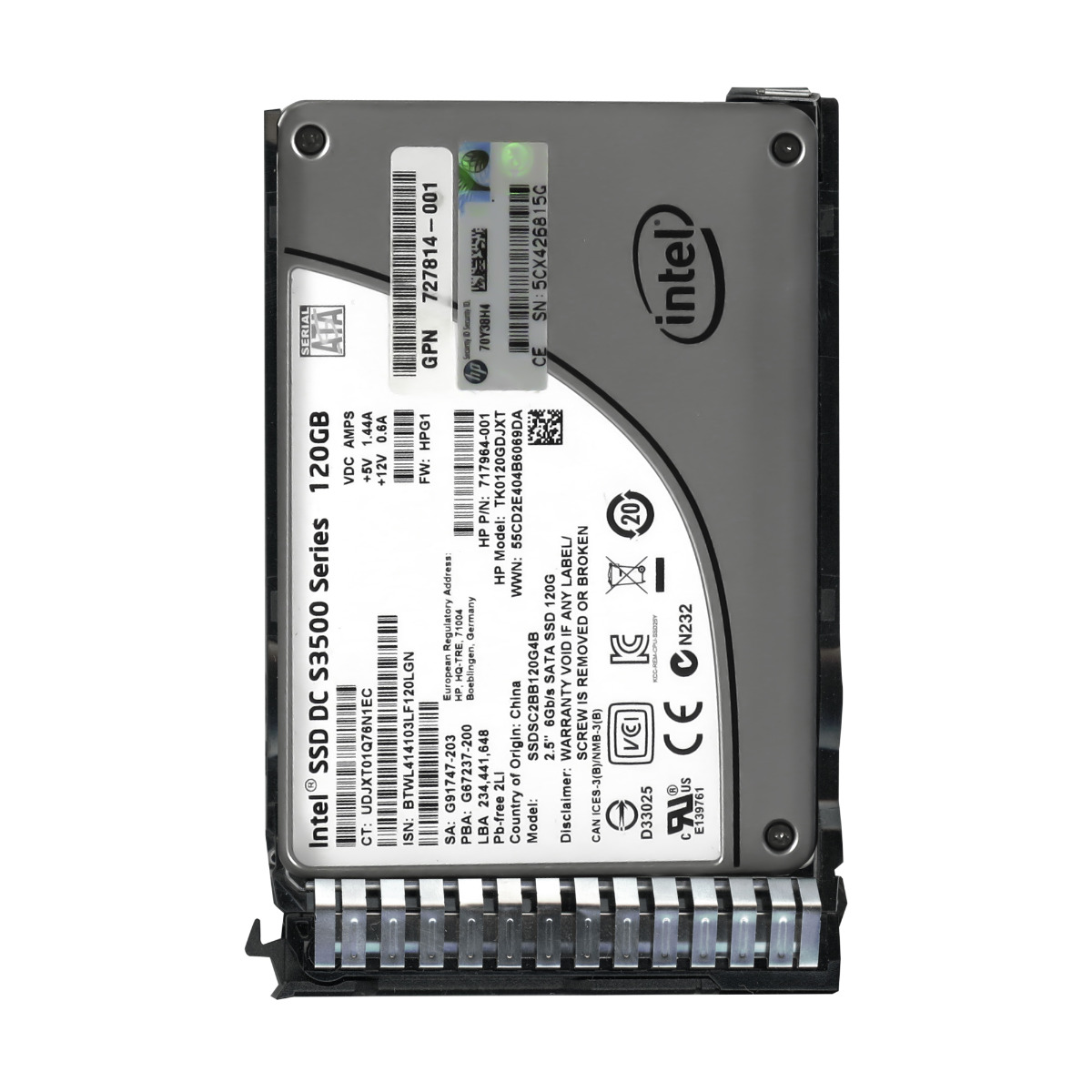 HP 717964-001 120 Go MLC SATA III 2,5'' TK0120GDJXT