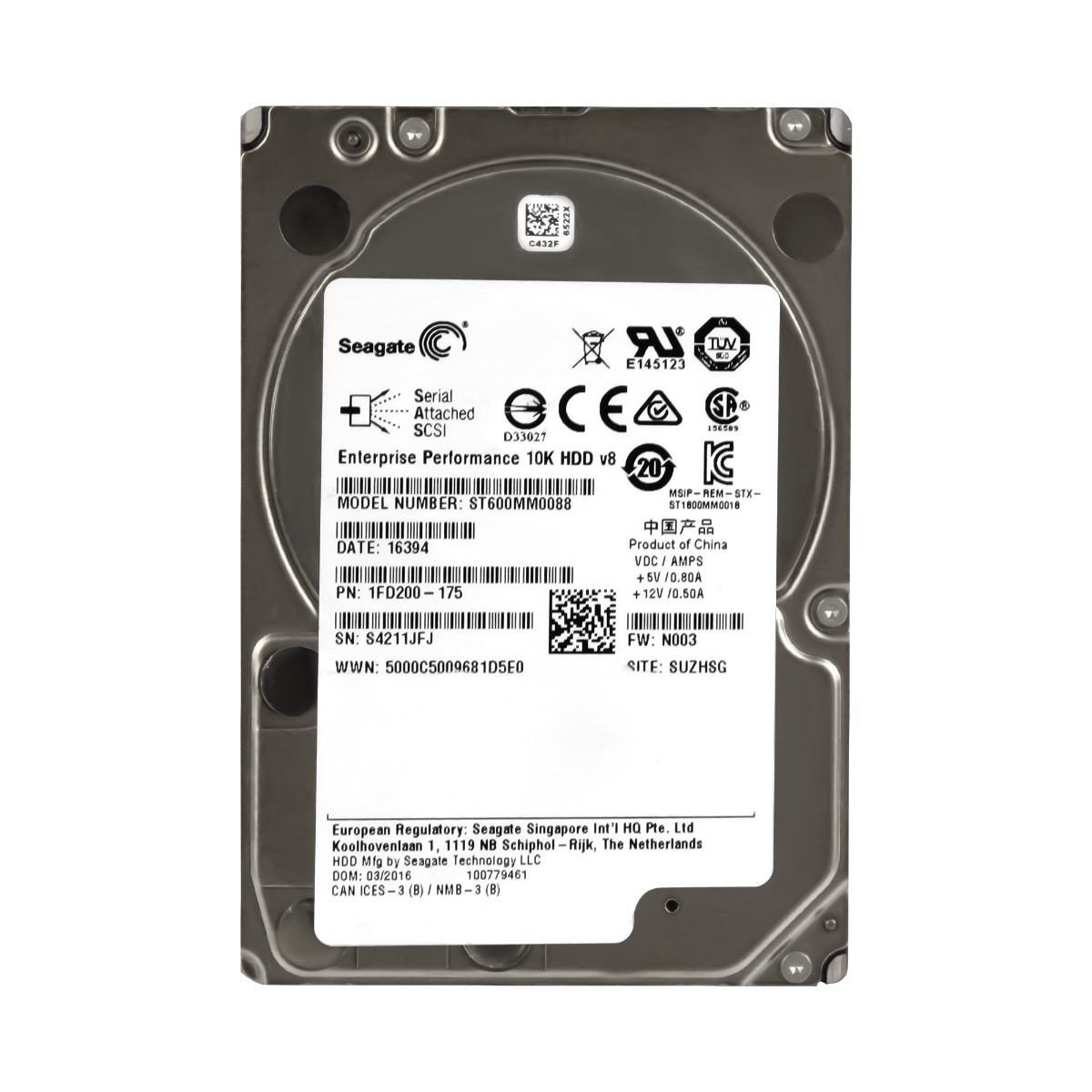 SEAGATE 600 Go SAS-3 10K 128 Mo 2.5'' ST600MM0088