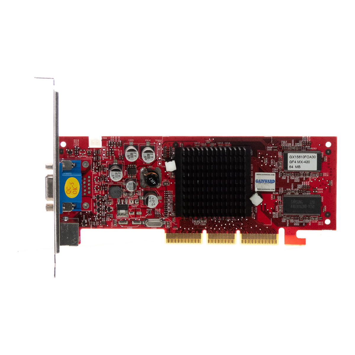 GAINWARD NVIDIA GEFORCE4 MX420 64MB DDR GX15610FOA30 AGP