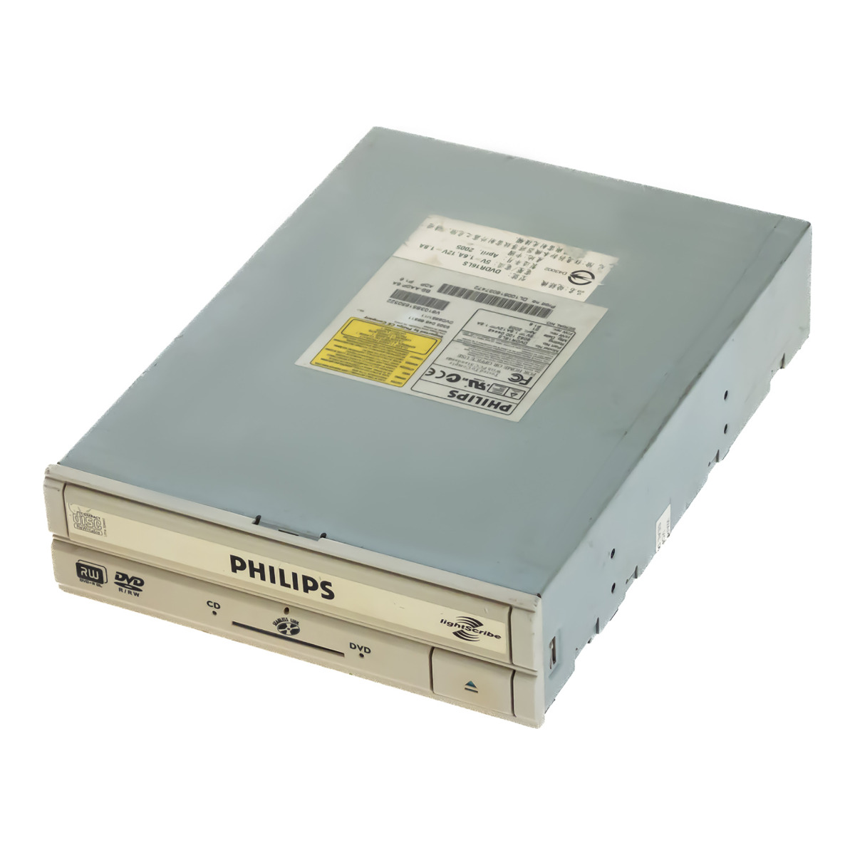 Lecteur réinscriptible DVD/CD PHILIPS DVDR16LS LightScribe IDE 5,25''