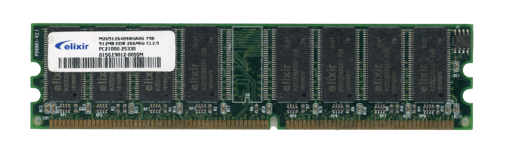 ELIXIR 512 Mo DDR PC2100U 266 MHz M2U51264DS8HAOG-75B Non-ECC