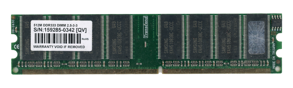 TRANSCEND 512 Mo DDR PC2700 333 MHz Non-ECC