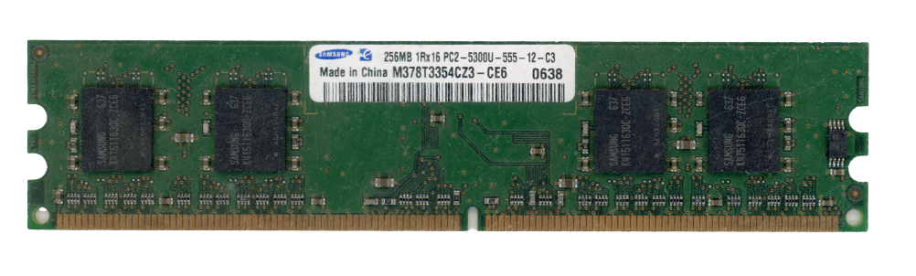 SAMSUNG 256 Mo DDR2 PC2-5300U 667 MHz M378T3354CZ3-CE6 Non-ECC