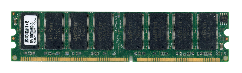 JETRAM 512 Mo DDR PC3200 400 MHz JM366D643A-50 Non-ECC