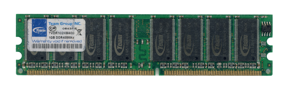 TEAM GROUP 1 Go DDR PC3200 400 MHz TVDR1024M400 Non-ECC