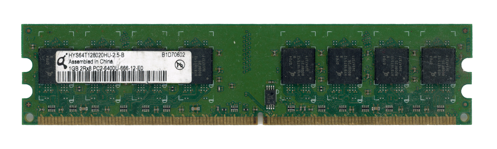 QIMONDA 1 Go DDR2 PC2-6400U 800 MHz HYS64T128020HU-2.5-B Non-ECC