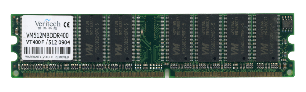 VERITECH 512 Mo DDR PC3200 400 MHz VM512MBDDR400 Non-ECC
