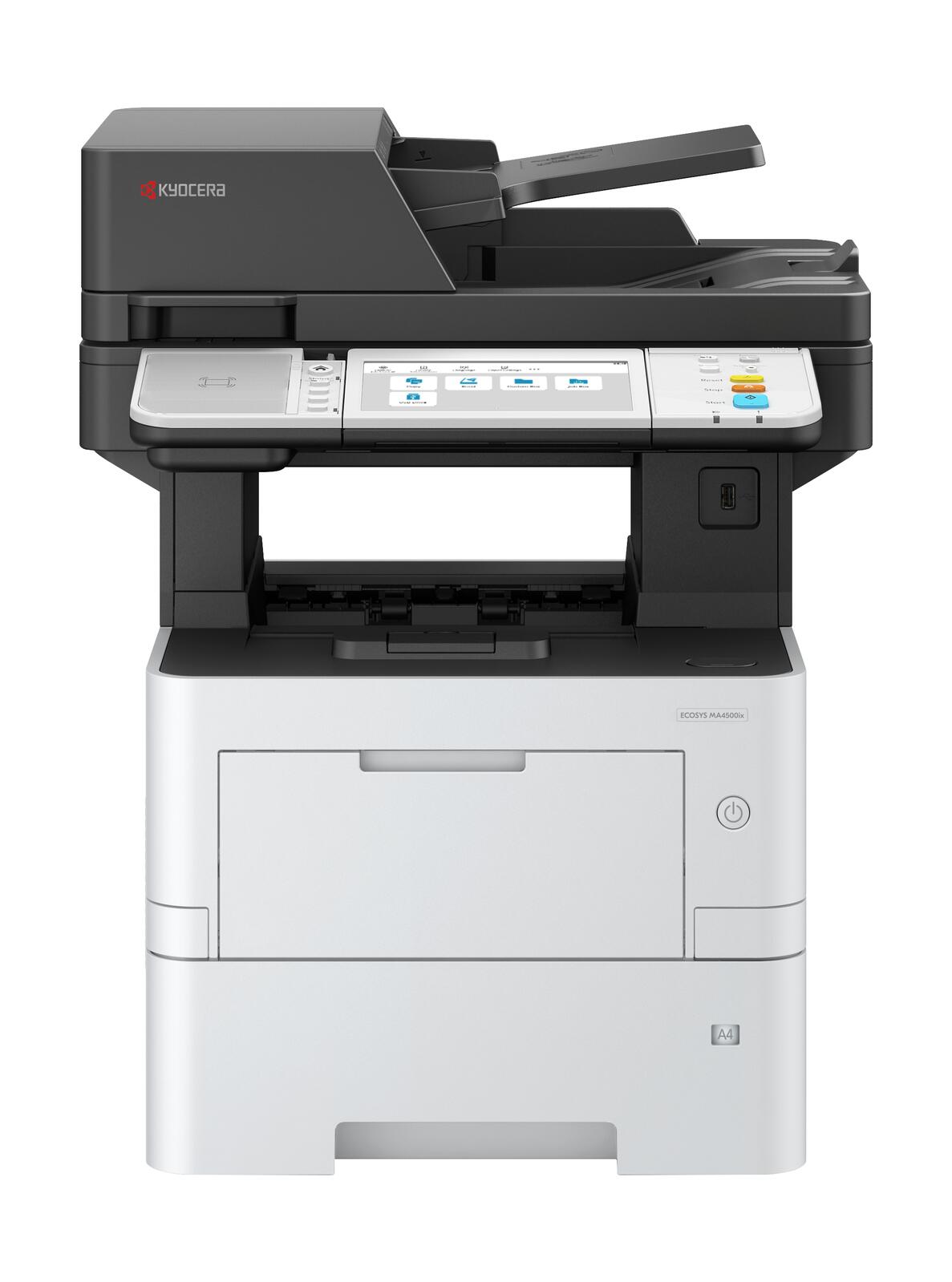 Kyocera ECOSYS MA4500ix - Multifonction laser noir et blanc A4, 3-en-1, imprimante, scanner, photocopieur, USB, LAN