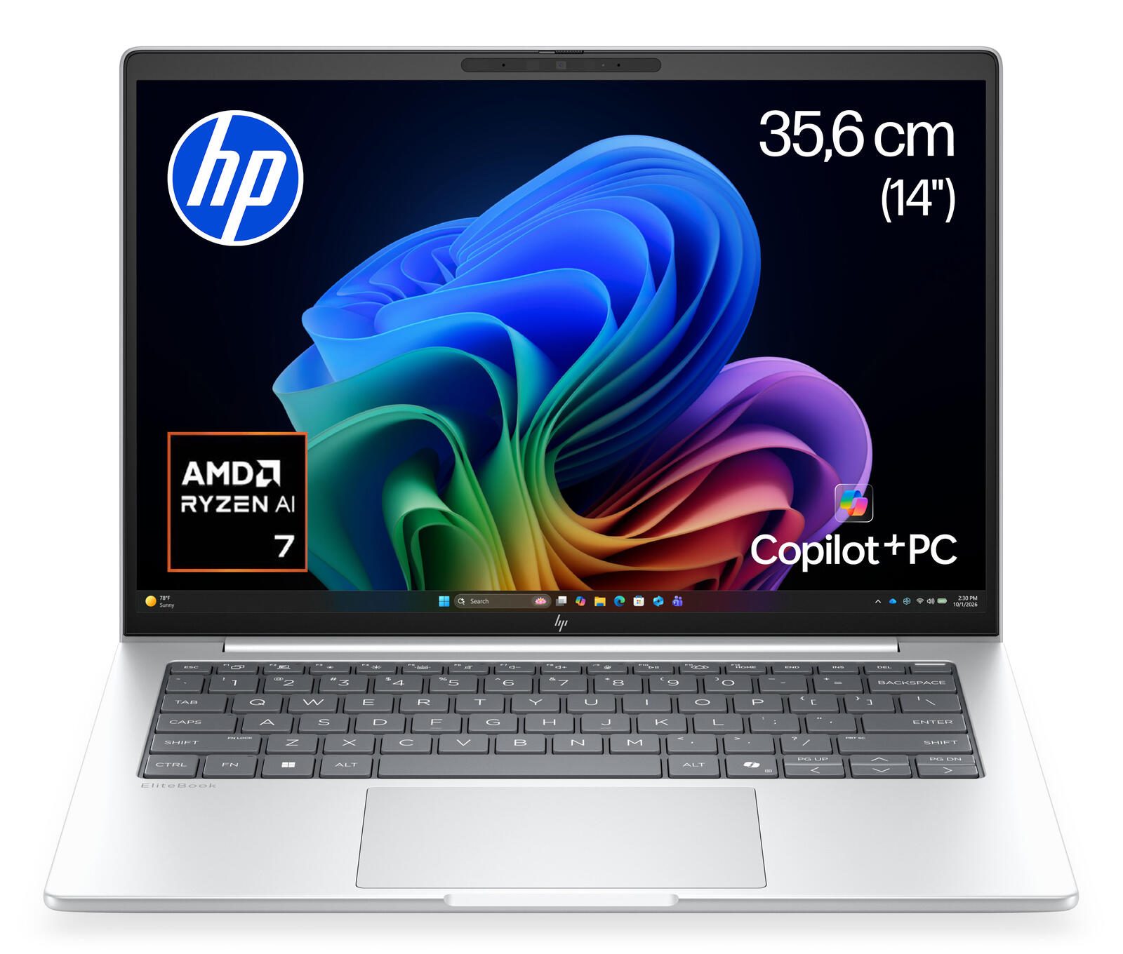HP EliteBook 8 G2a AMD Ryzen™ AI 7 450 Notebook Next Gen AI PC 35,6 cm (14") 32 Go RAM, 1 To SSD, WUXGA, AMD Radeon™ 860M, Win11 Pro