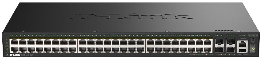 D-Link DGS-1530-52P/E, commutateur intelligent géré empilable PoE+ Gigabit 52 ports