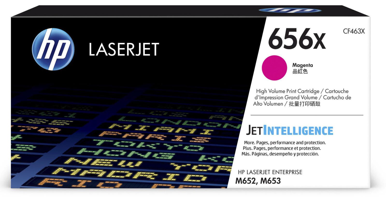 Cartouche de toner HP 656X magenta haute capacité 22 000 pages (CF463X)