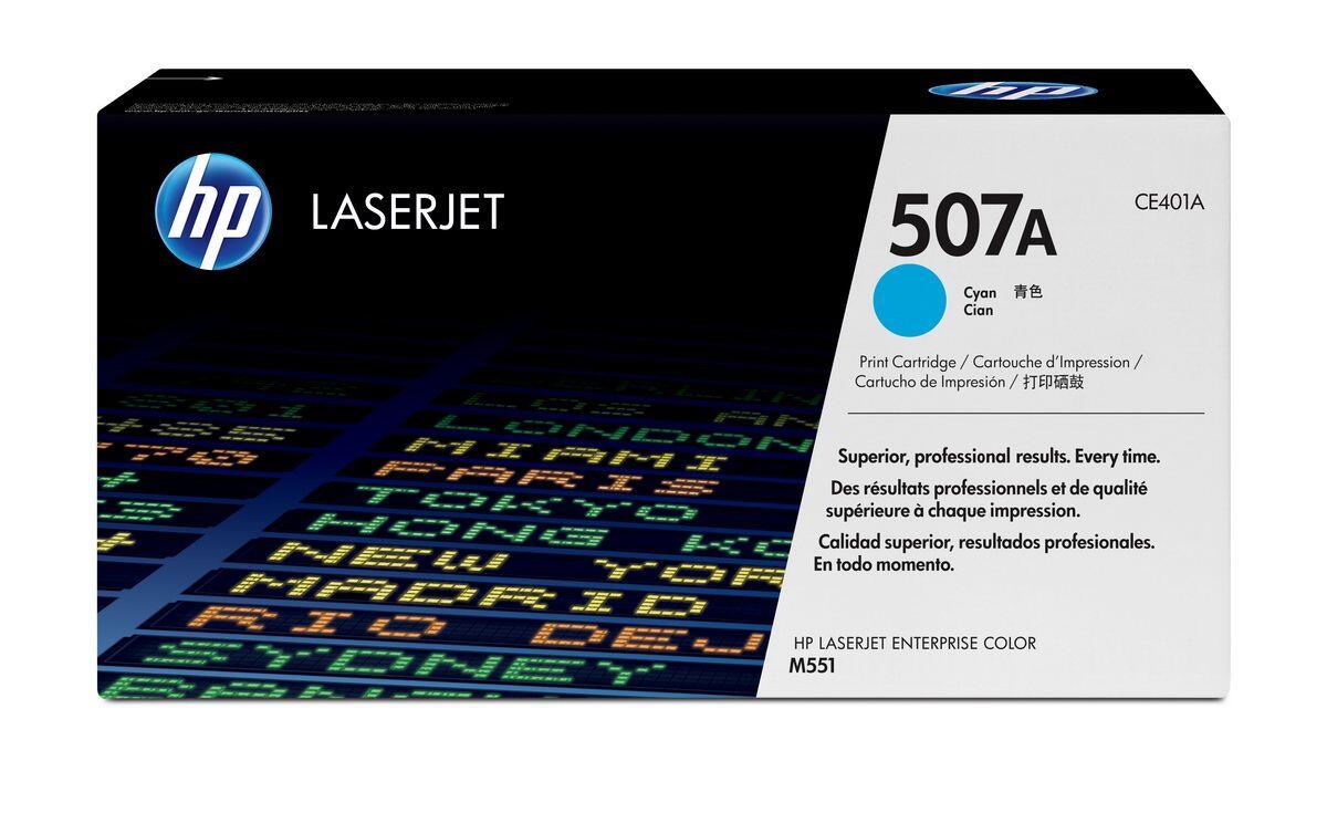 Cartouche de toner HP Original 507A cyan 6 000 pages (CE401A)