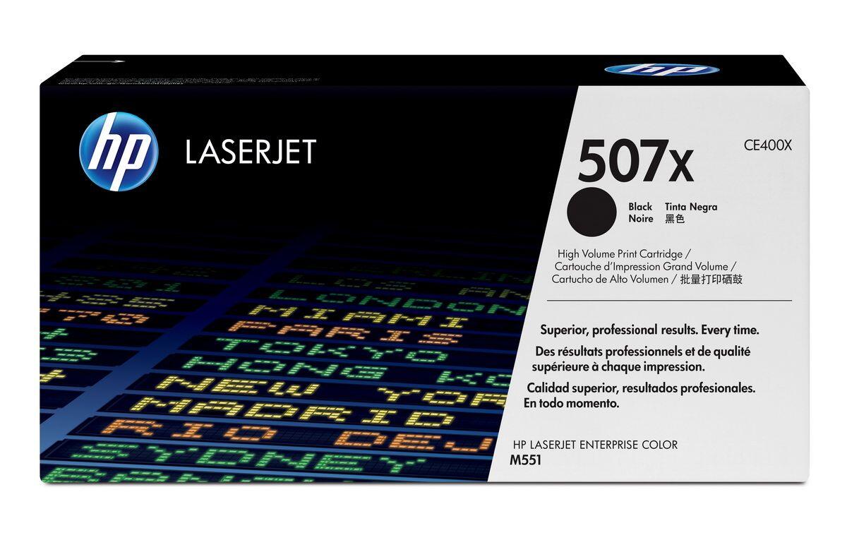 Cartouche de toner noir HP Original 507X haute capacité 11 000 pages (CE400X)