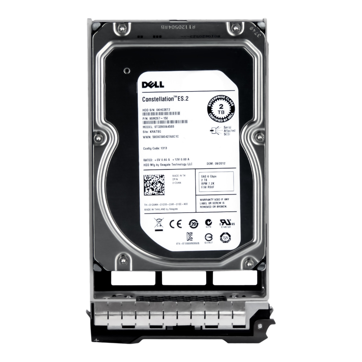DELL 01D9NN 2TB 7.2K 64MB SAS-2 3.5'' ST32000645SS