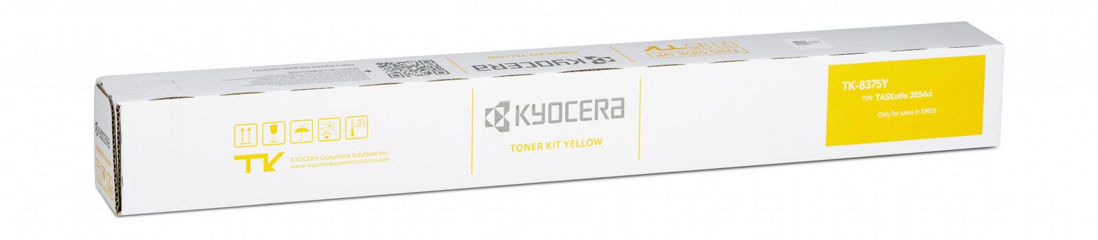 Toner Kyocera Original TK-8375Y jaune 20 000 pages (1T02XDANL0)