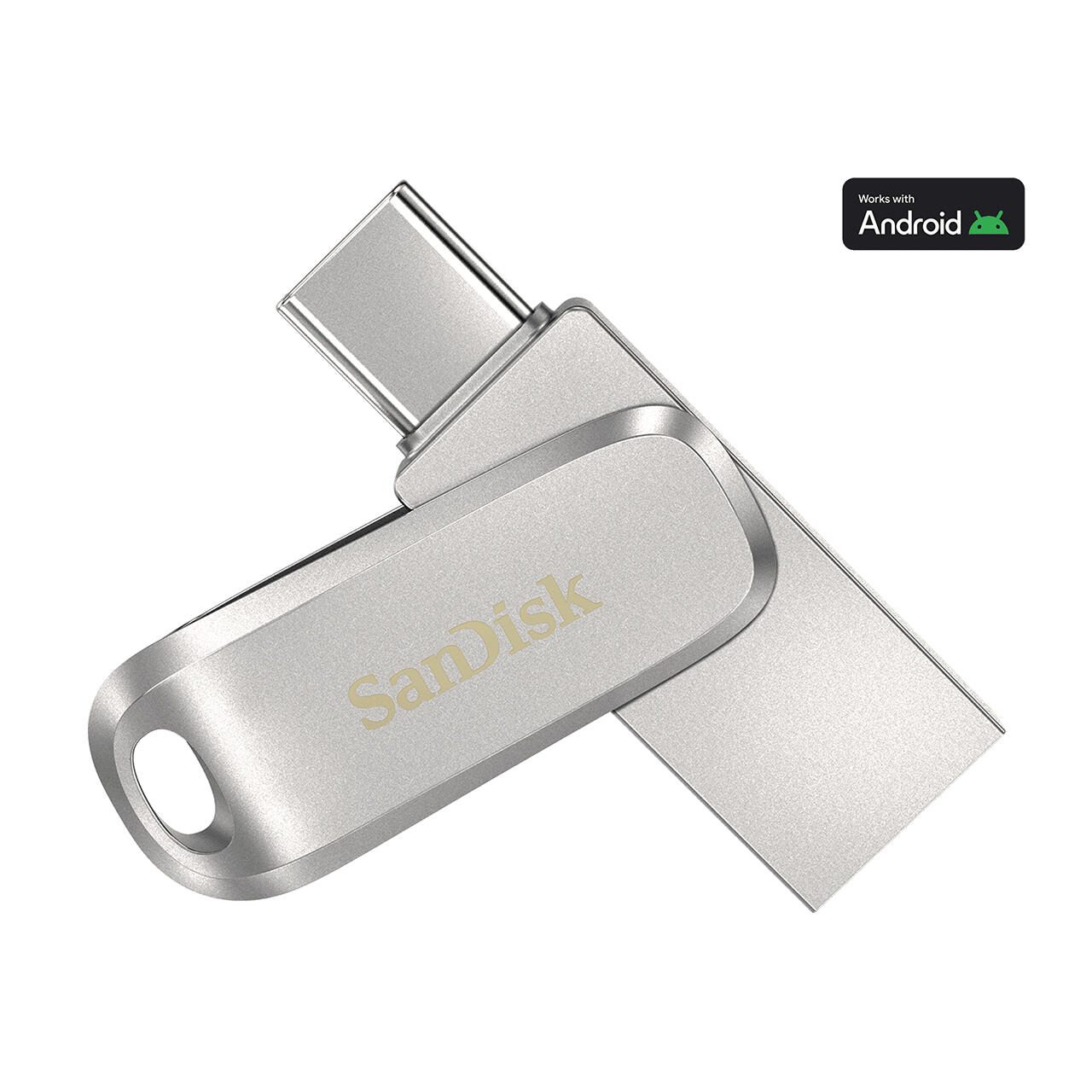 SanDisk Ultra Dual Drive Luxe Clé USB 2 To USB Type-A / USB Type-C 3.2 Gen 1 (3.1 Gen 1), argent