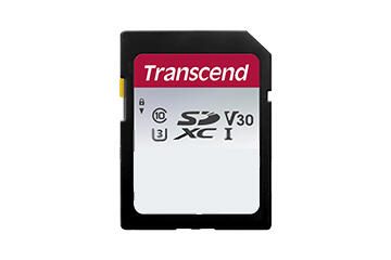 Carte mémoire Transcend 300S SDXC 256 Go - Carte SD, NAND, Classe 3 (U3), Noir