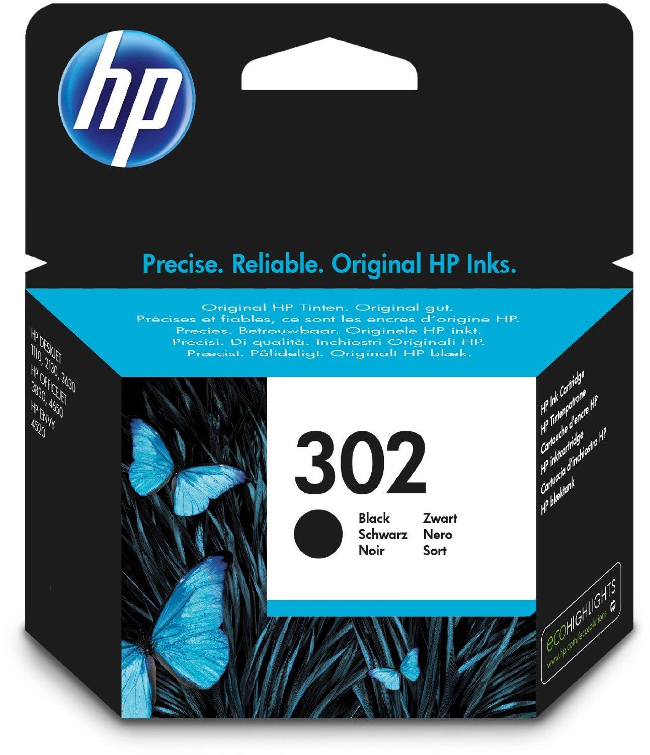 Cartouche d'encre HP Original 302 - noir (F6U66AE)