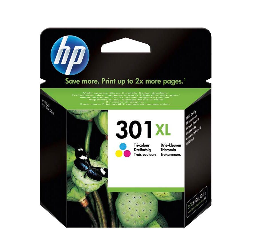 Cartouche d'encre HP Original 301XL - cyan, magenta, jaune (CH564EE)