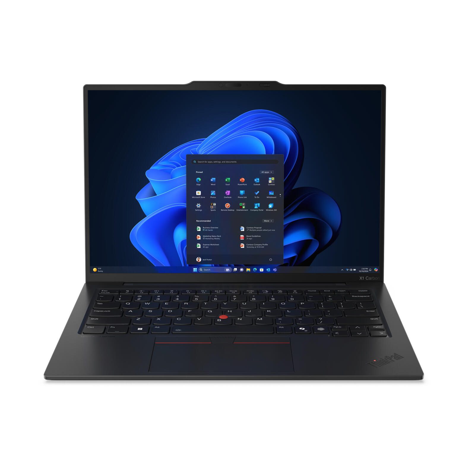 Lenovo ThinkPad X1 Carbon 13e génération Copilot+ PC Intel® Core™ Ultra 7 258V Notebook 35,6 cm (14 pouces) 32 Go RAM, 2 To SSD, OLED, Win 11 Pro, 5G