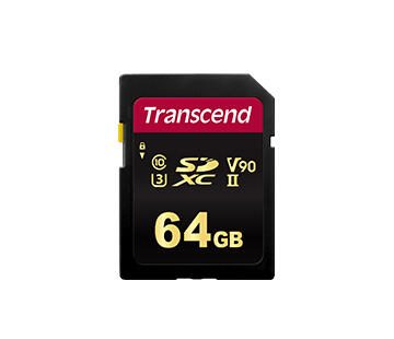 Carte mémoire Transcend TS64GSDC700S 64 Go SDXC, NAND, Class 3 (U3), Noir