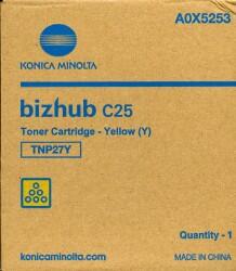 Cartouche de toner jaune Konica Minolta Original TNP-27Y 4 500 pages (A0X5253)