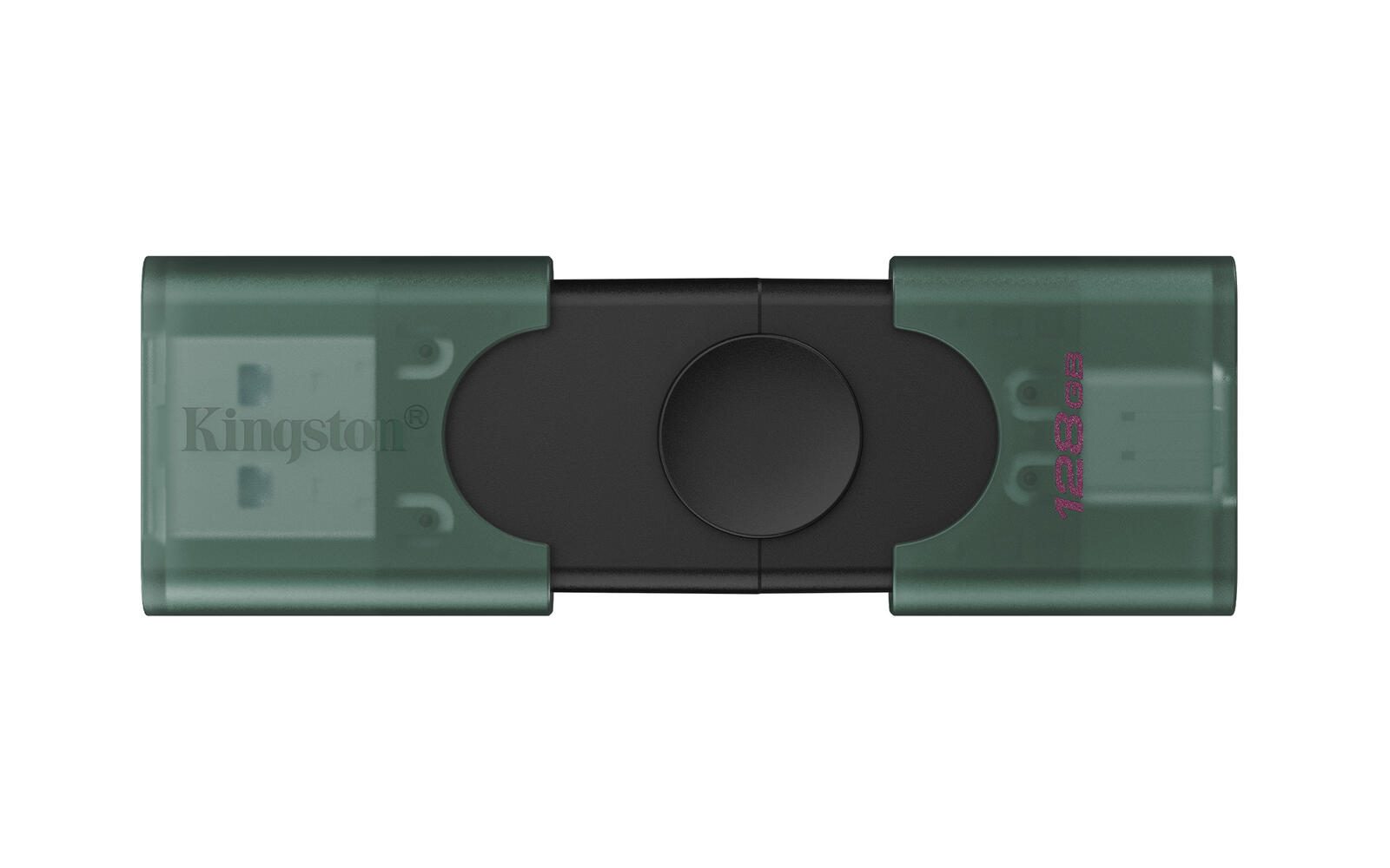 Clé USB Kingston DataTraveler Duo 128 Go - USB Type-A / Type-C 3.2 Gen 1, Noir, Vert
