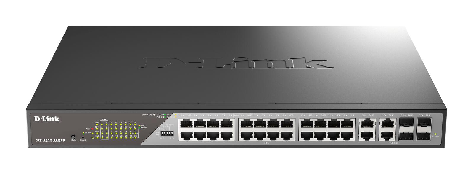 D-Link DSS-200G-28MPP/E, commutateur de surveillance PoE Gigabit 28 ports