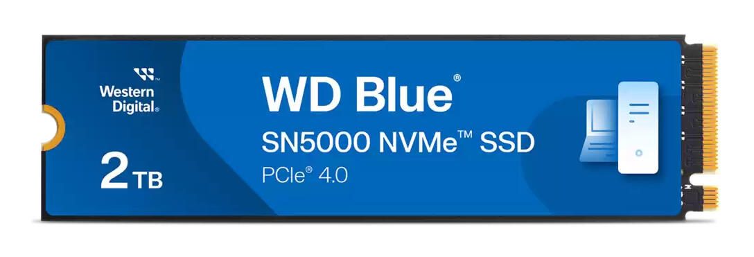WD Blue SN5000 SSD NVMe 2 To - M.2, PCI Express 4.0 NVMe, 3D TLC NAND