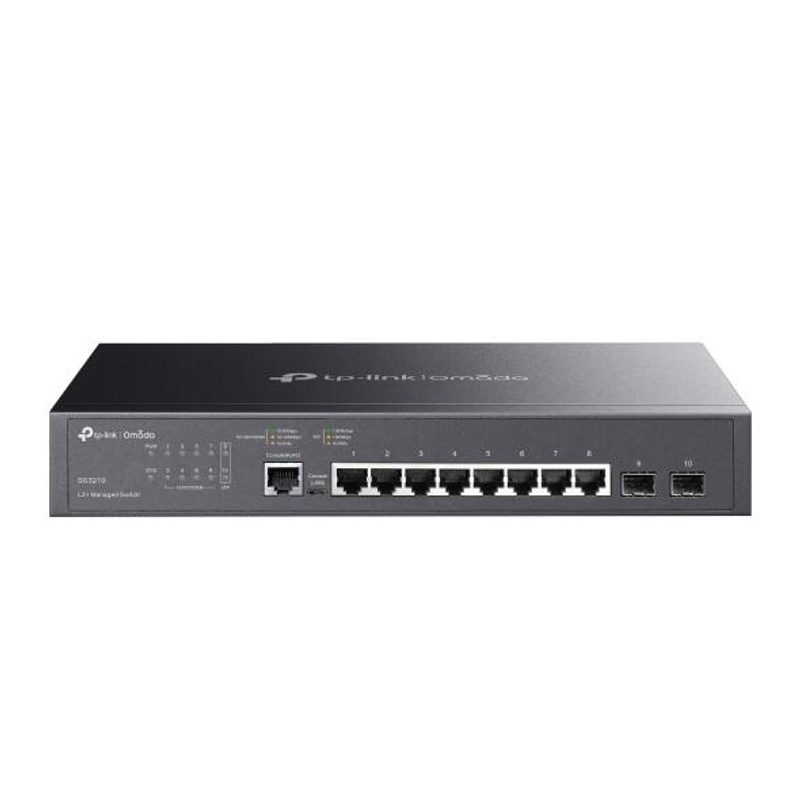 TP-Link Omada Commutateur géré L2+ Gigabit 8 ports avec 2 emplacements SFP (SG3210)