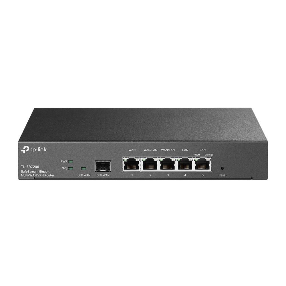 Routeur TP-Link TL-ER7206 Omada Gigabit VPN Multi-WAN (jusqu'à 4 ports WAN, jusqu'à 100 VPN IPSec LAN-à-LAN, 50 OpenVPN)