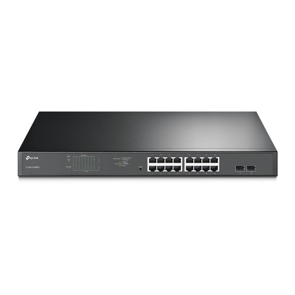 Switch TP-Link Easy-Smart TL-SG1218MPE 16 ports Gigabit PoE+ avec 2 slots SFP