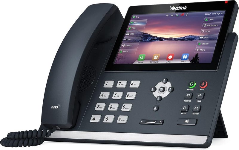 Yealink SIP-T48U - Téléphone VoIP avec affichage du numéro