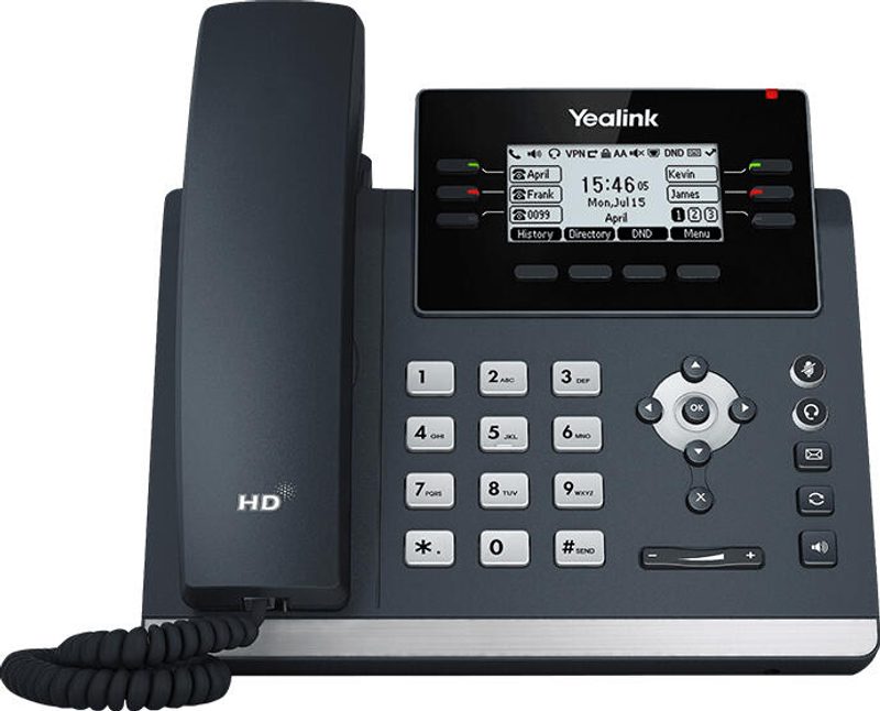 Yealink SIP-T42U - Téléphone VoIP avec affichage du numéro - Gris classique