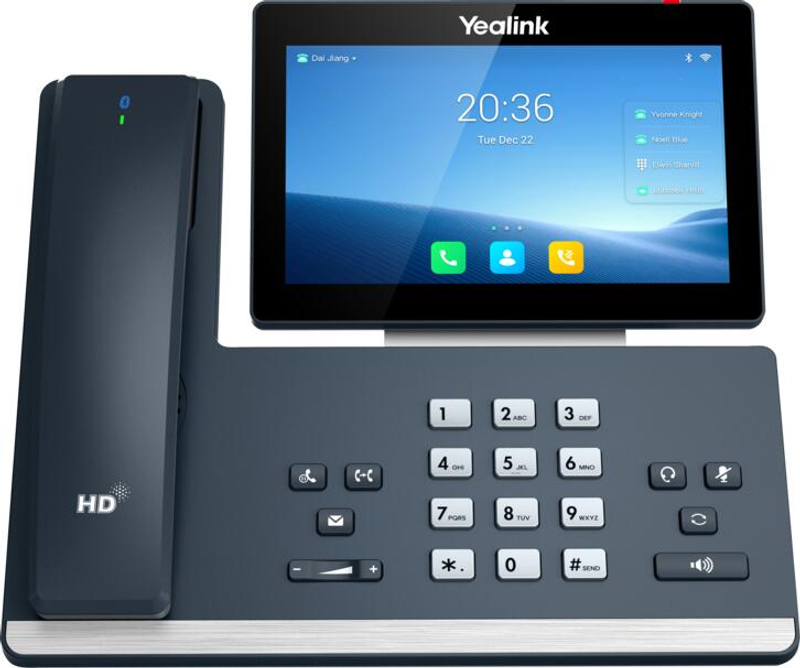 Yealink SIP-T58W Pro - Téléphone VoIP avec affichage du numéro LAN, WLAN, Bluetooth