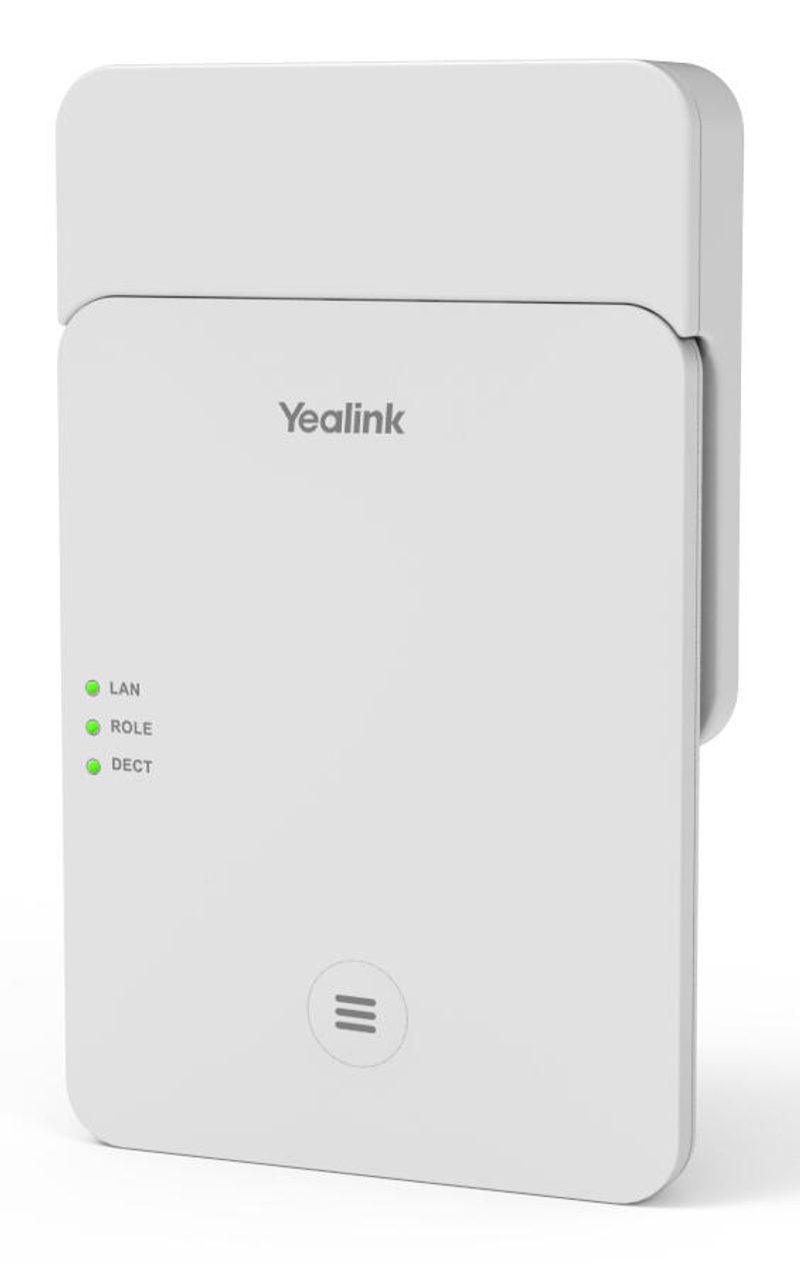 Yealink W75 Mini MC - Station de base pour téléphone sans fil VoIP avec affichage du numéro et fonction d'appel en attente
