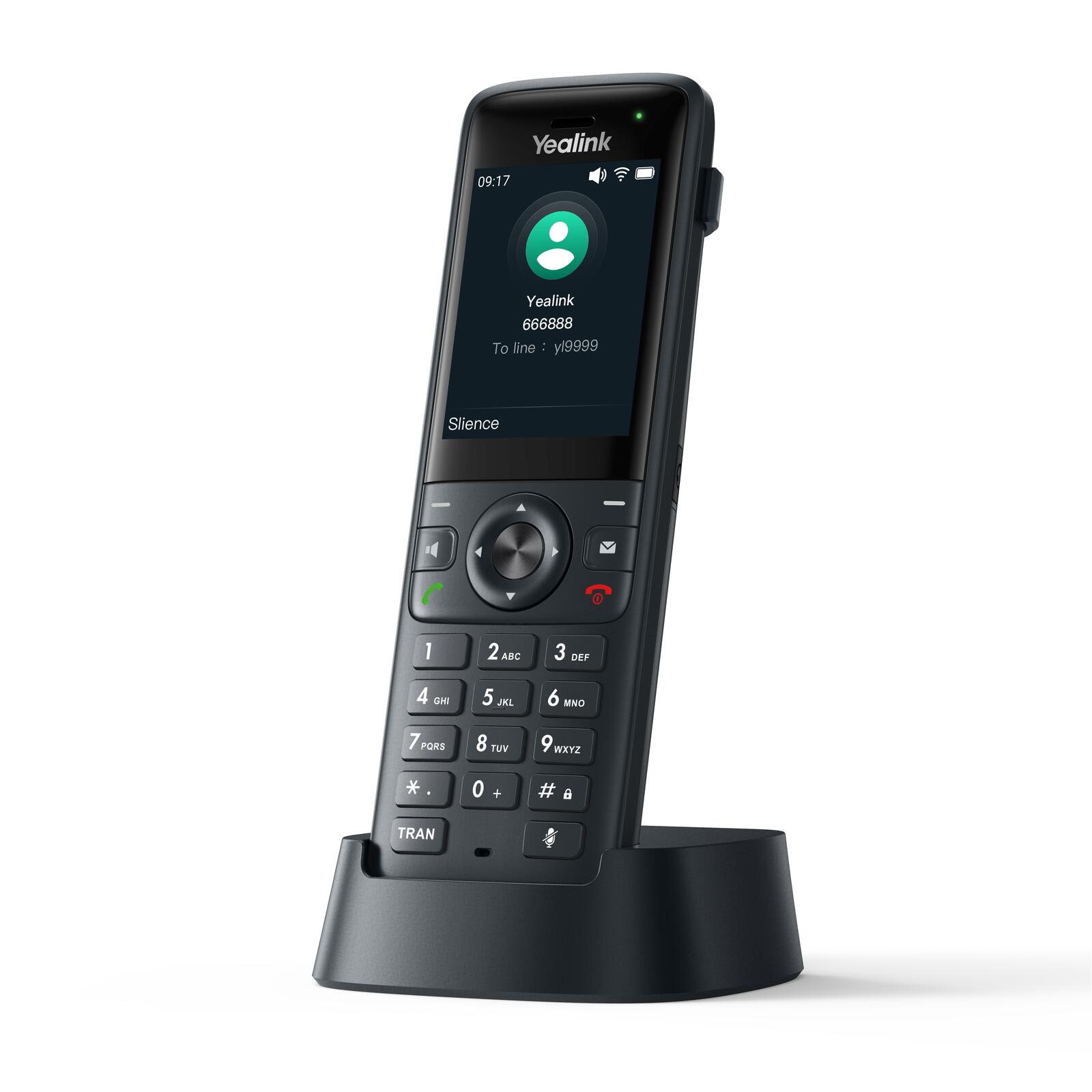 Téléphone VoIP Yealink AX83H sans fil avec affichage du numéro