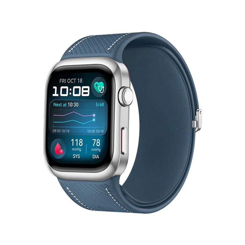 Huawei WATCH D2 (Luca-B29) - Alliage d'aluminium - Bracelet en cuir composite bleu 130-210 mm
