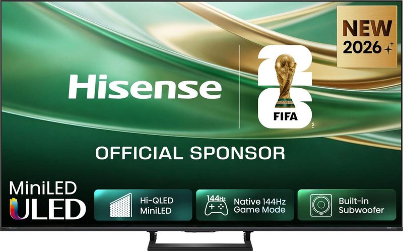 Hisense 65E8S 4K Mini LED Smart-TV 165,1 cm (65") Dolby Vision, Dolby Atmos, 144 Hz, HDR, Game Mode Plus