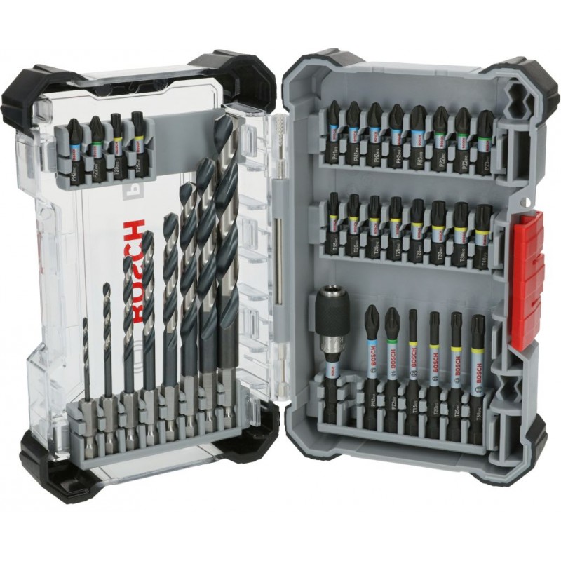 Jeu de mèches et embouts de vissage BOSCH PRO Impact pour métaux, 35 pièces 2608521U81