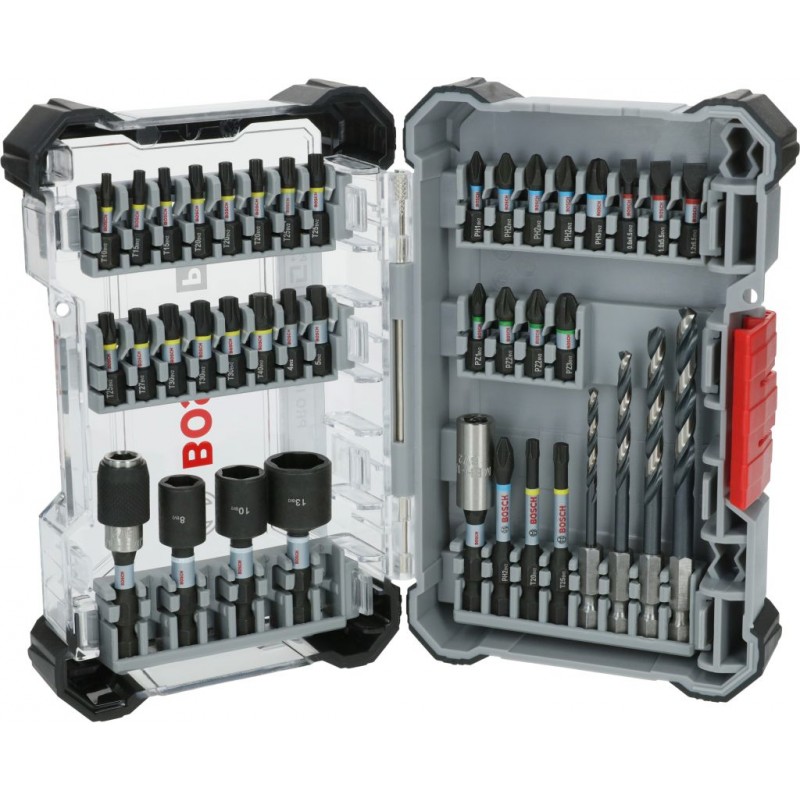BOSCH PRO Set de mèches à choc et de forets pour métal, 40 pièces 2608521U86