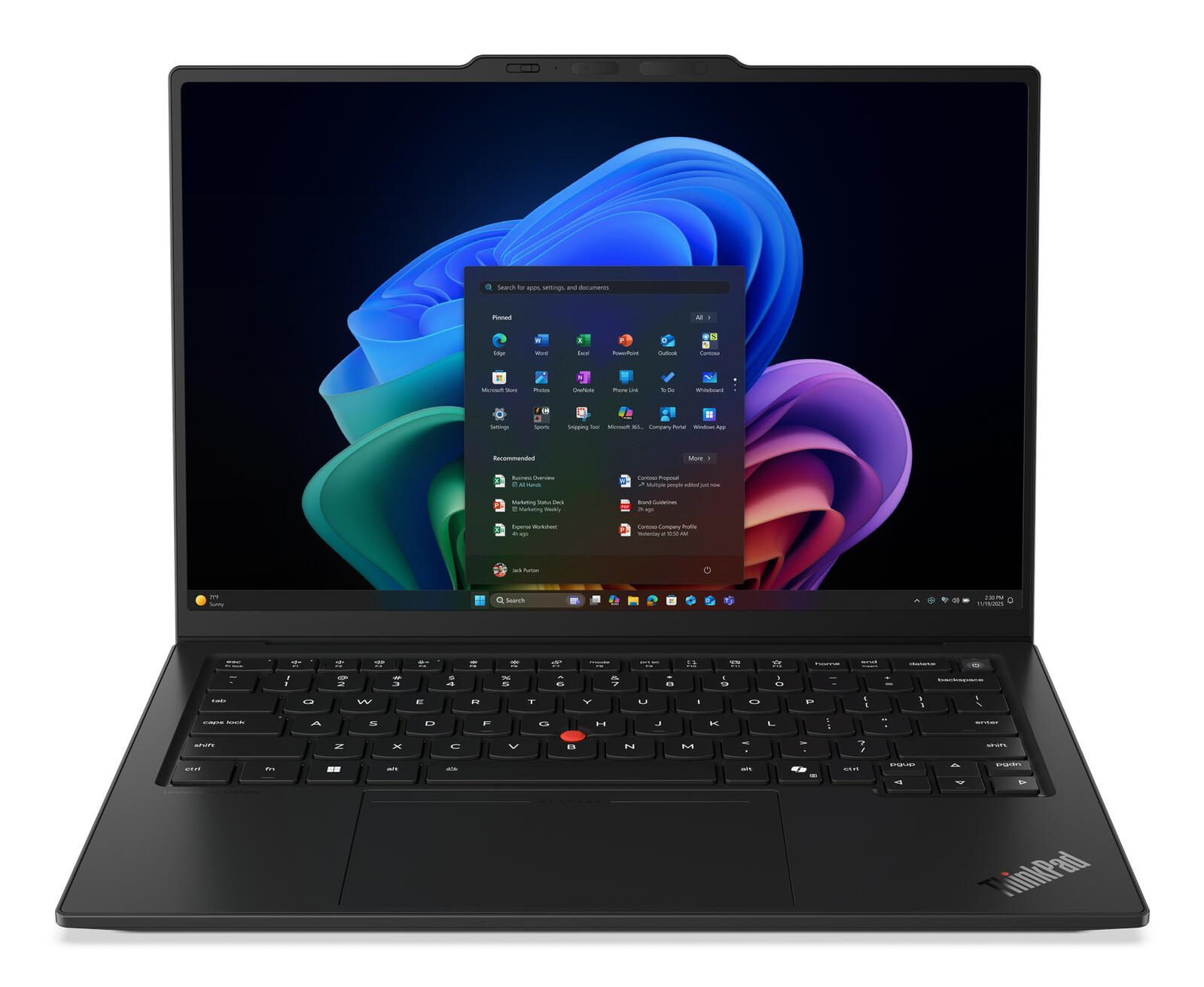 Ordinateur portable Lenovo ThinkPad X1 Carbon Gen 14 (14") - Intel® Core™ Ultra 7 355 - 32 Go RAM, 1 To SSD, WUXGA, tactile, graphiques Intel®, Windows 11 Pro, 4G