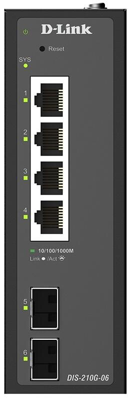 Switch D-Link DIS-210G-06 6 ports, Smart Managed Gigabit Industrial
